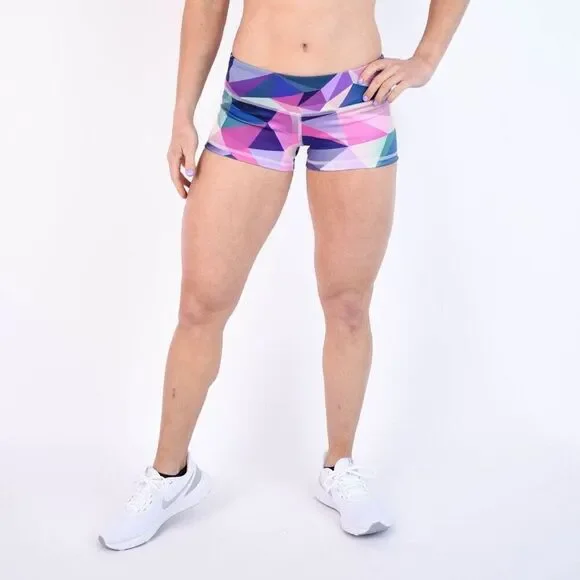 FLEO Jewel Geo Shorts (Original) size small pink purple excellent condition
